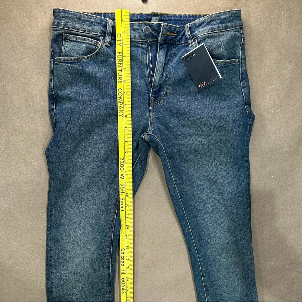 🔵 NWT ASOS Stretch Denim Jeans — W32 L30 | Premium Indigo Wash